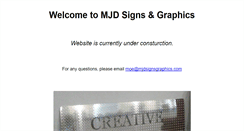 Desktop Screenshot of mjdsignsgraphics.com